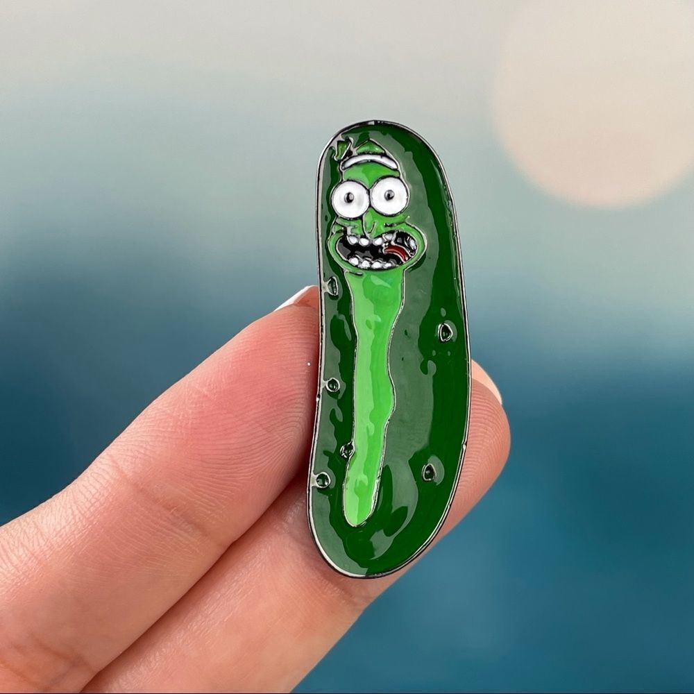 Pickle Rick Enamel Pin/ Brooch Lapel